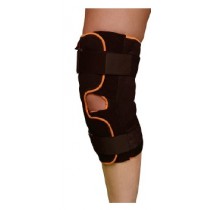 Ginocchiera steccata con supporto patella e legamenti tot aperta